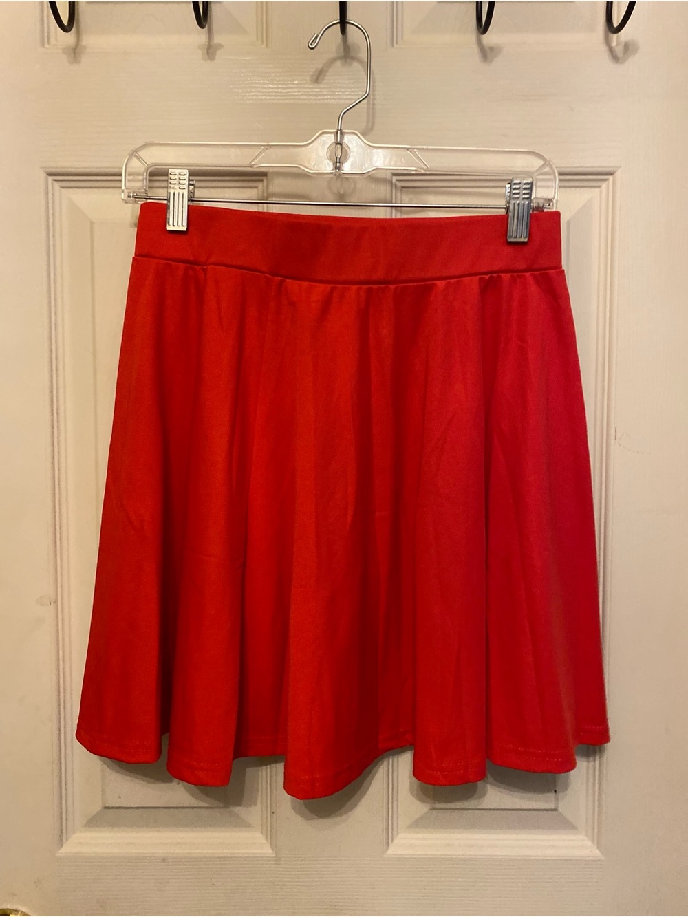 Source Unknown Red Circle Skater Skirt